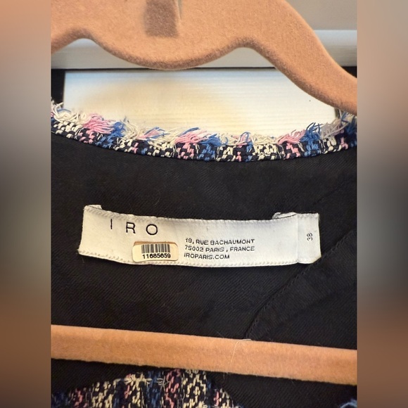 IRO Frannie Jacket | blue - size 38 size 6 $484 - Picture 4 of 9